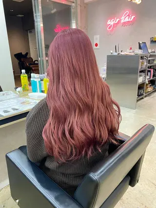 ロング カラー ヘアアレンジ ♡韓国風ヘア 🐈♡MIHOのヘアスタイル