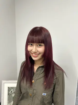 ロング カラー EACH(いーち)所属・ショート/レイヤー /顔周り小田大樹のヘアスタイル