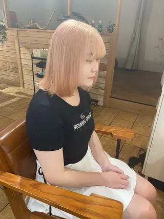 ショート カラー 韓国ヘア♡レイヤー AYAのヘアスタイル