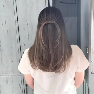 ミディアム カラー ヘアアレンジ アンドウ ユウ/ レイヤーカット/韓国のヘアスタイル