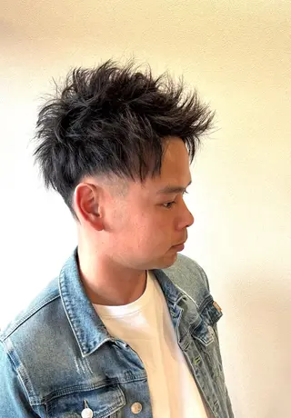 メンズ HARUKI  MINATO Japan広島紙屋町店所属・hmj紙屋町店 脊戸智志のヘアスタイル