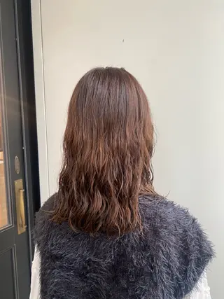 セミロング 🖤🌀くるくる パーマ🌀🖤ayaのヘアスタイル
