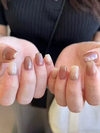 ネイル Ray. ちゅるん系ニュアンスのネイルデザイン