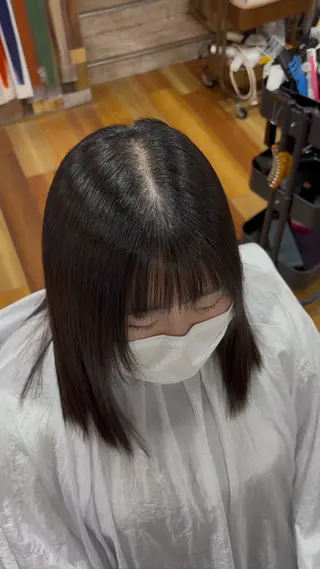 ショート YELLOW CORN 金沢文庫所属・【金沢文庫4分】髪質 改善/縮毛矯正アラタのヘアスタイル