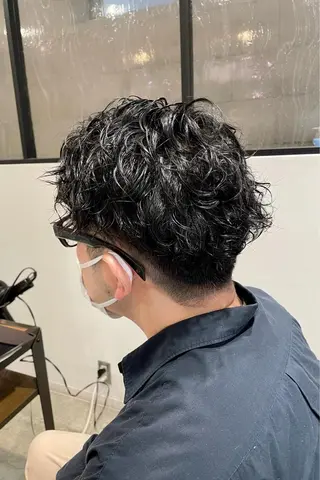 ショート パーマ メンズ 奥東巧真 /パーマスタイル✨のヘアスタイル