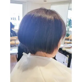 ショート ケアブリーチ、 髪質改善 福士直矢のヘアスタイル