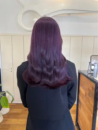 ロング カラー 中村 彩奈のヘアスタイル