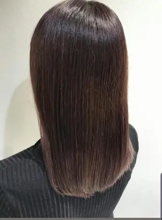 セミロング 韓国レイヤー/髪質 改善カラー/れんのヘアスタイル