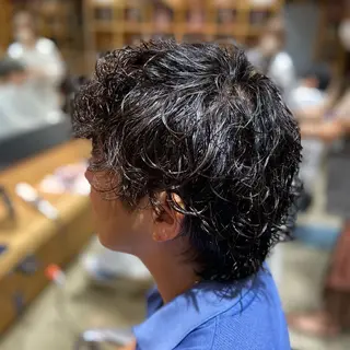 ショート パーマ メンズ organic life所属・IWASHITA TAKESHIのヘアスタイル