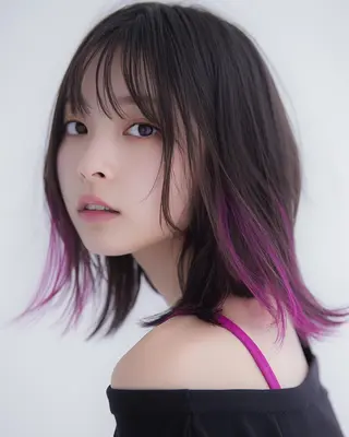カラー 上田 桃子のヘアスタイル