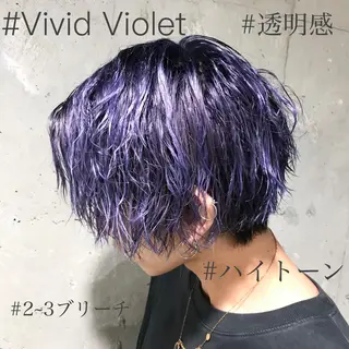 ショート カラー ヘアアレンジ メンズ TONE所属・透明感カラー/ 韓国ヘア/縮毛矯正のヘアスタイル