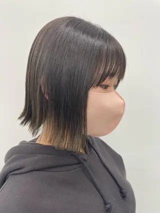 ミディアム カラー KANGOLSALON 富山セントラル所属・松井 亜美のヘアスタイル