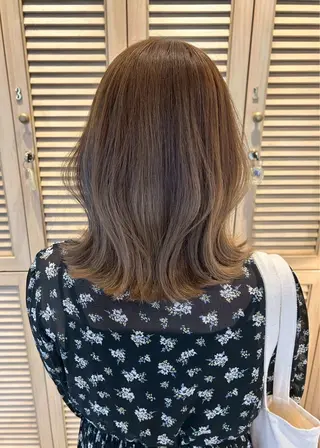 ミディアム カラー パーマ ヘアアレンジ サナ / elto四条烏丸のマツエク・マツパデザイン