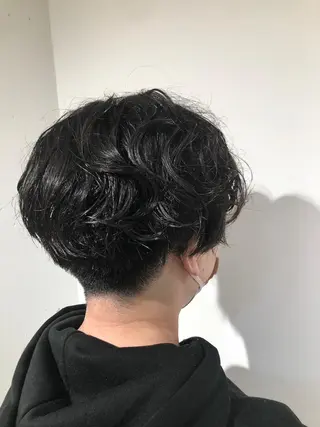 ショート パーマ メンズ 高橋 英彦のヘアスタイル