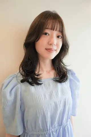 セミロング カラー 🪽鎌倉美容室 🪽 悠羽｜ボブ,艶カラーのヘアスタイル