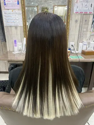 ミディアム 土屋朱理/ ハイトーンカラーのヘアスタイル