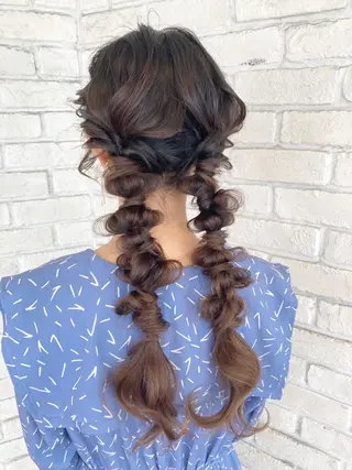 ロング 白髪ぼかしハイライト 着付けヘアアレンジのその他イメージ