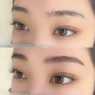 パーマ メンズ マツエク・マツパ アイブロウ BEIGE 金山 🌹RUKAのマツエク・マツパデザイン