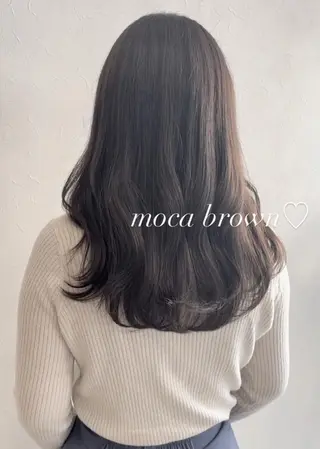 セミロング カラー nakahara madokaのヘアスタイル