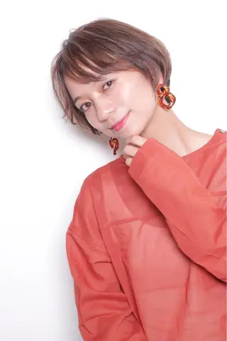 ショート 福島成美/髪質改善 縮毛矯正/カラーのヘアスタイル