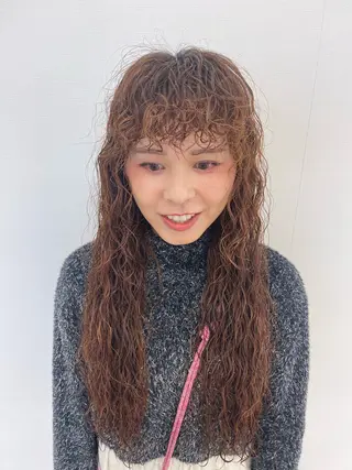 ロング パーマ 石原圭悟 /ショート/艶カラーのヘアスタイル