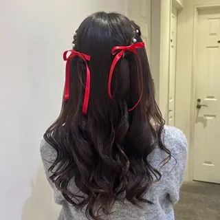 セミロング 🥀エクステ/ヘアメ /暖色/横浜/かなこのヘアスタイル