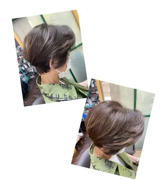 ショート カラー katae sayoriのヘアスタイル