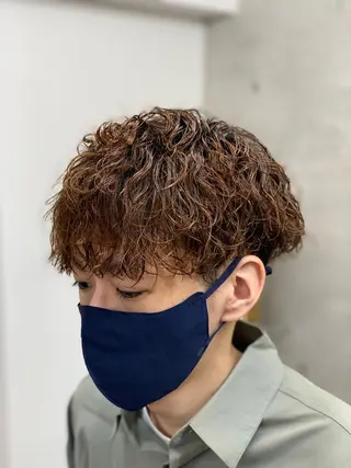 ショート パーマ メンズ クセを最大限に活かす メンズパーマ奈良大祐のヘアスタイル