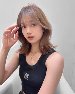 ミディアム カラー 🌿レイヤー/髪質 改善/🌿‬JINのヘアスタイル