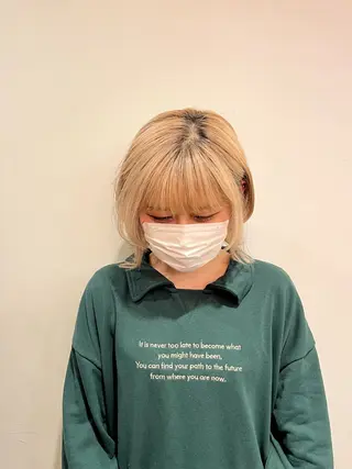 ミディアム LENAHC ist アベフミナのヘアスタイル