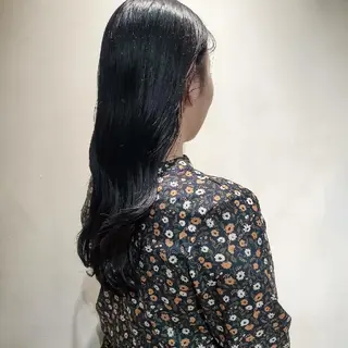 セミロング カラー 韓国レイヤー suzuのヘアスタイル