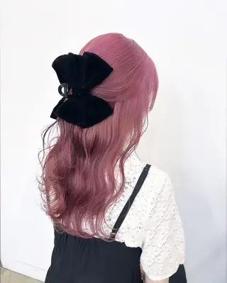 ロング カラー ヘアアレンジ 🎀暖色カラー🎀 ♡yurika♡のヘアスタイル