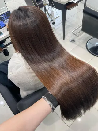 セミロング 髪質改善縮毛矯正 kosuke_IJKのヘアスタイル