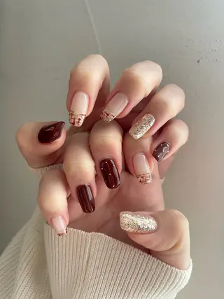 ネイル 甲府市徳行 🧸prunelleのネイルデザイン