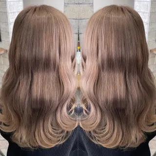 ロング カラー パーマ ヘアアレンジ メンズ キッズ ネイル マツエク・マツパ ハイライト、レイヤー カット/西梅田/中西のヘアスタイル