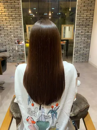 ロング Uni.所属・地毛風ストレート/ 髪質改善/榎本流行のヘアスタイル