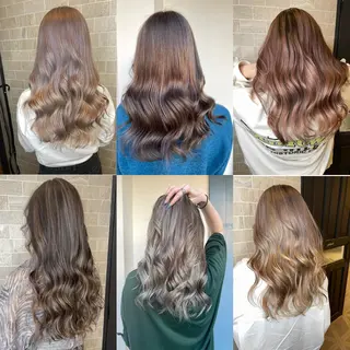 ロング ブリーチ毛矯正.髪質 改善.髪にドラマをのヘアスタイル