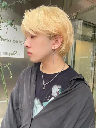 ミディアム カラー 佐藤 魁人のヘアスタイル