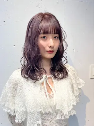 ミディアム カラー 🎀taro ブリーチなしカラーのヘアスタイル