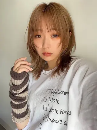 ミディアム フラミューム 伊勢崎のヘアスタイル