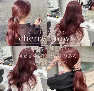 ロング カラー kazuki🍑韓国 トレンド暖色🫗のヘアスタイル