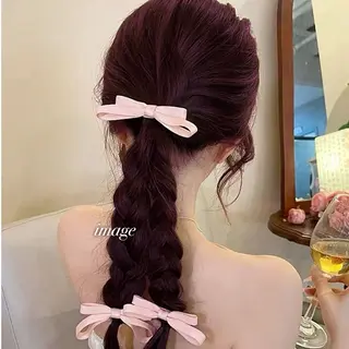 ロング カラー ガーリー♡女の子っぽ ヘア♡ピンクカラー♡のヘアスタイル