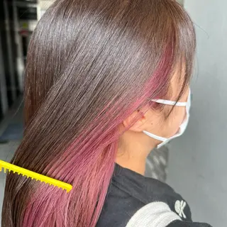 ロング カラー インナーカラー指名 No.1菊池柊真のヘアスタイル