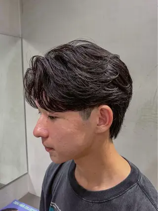 ショート パーマ メンズ 松井 生のヘアスタイル