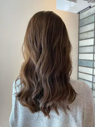 セミロング カラー 【博多ハイライトカラ ー】中島啓太のヘアスタイル