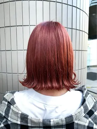 ミディアム カラー Zina天王寺 CHIAKIのヘアスタイル