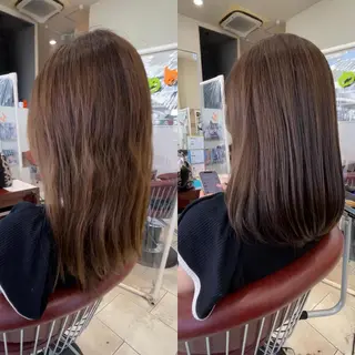 ミディアム カラー パーマ ヘアアレンジ メンズ キッズ マツエク・マツパ sara 荒井店のヘアスタイル