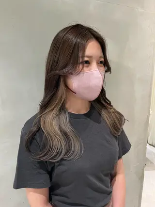 ロング カラー 韓国ヘア/耳ツボジュ エリー♡ayumuのヘアスタイル