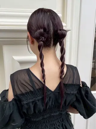 ヘアアレンジ ハイトーン大得意 ×レイヤー🌜aiのヘアスタイル