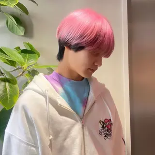 ショート カラー メンズ 花香竜太/エクステ /ハイトーンカラーのヘアスタイル